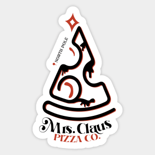 Mrs Claus Pizza Co Sticker